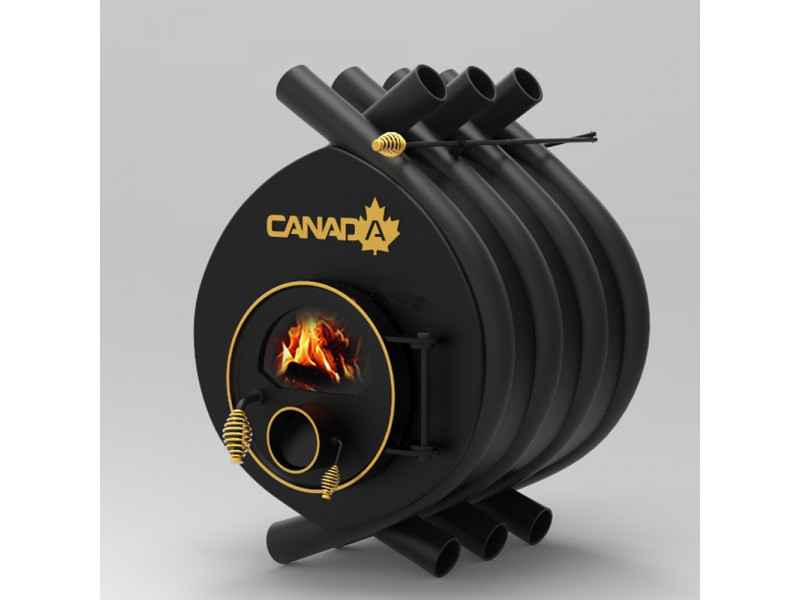 Печка на дърва Canada Калориферна печка на дърва «Canada» «01» със стъкло