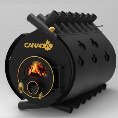 Печка на дърва Canada Калориферна печка на дърва «Canada»  «05» със стъкло и защита