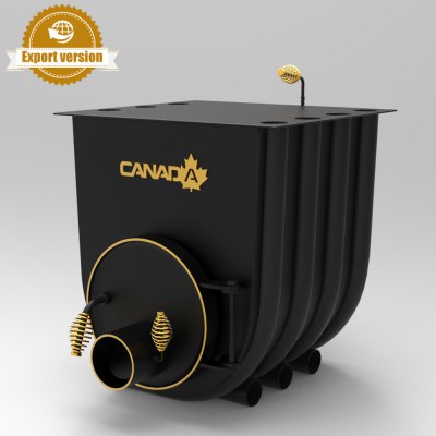 Печка на дърва Canada Калориферна печка на дърва «Canada» classic за огрев и готвене «00»