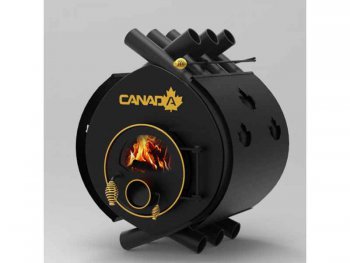Печка на дърва Canada Калориферна печка на дърва «Canada» «01» със стъкло и защита